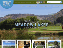 Tablet Screenshot of meadowlakesgc.com